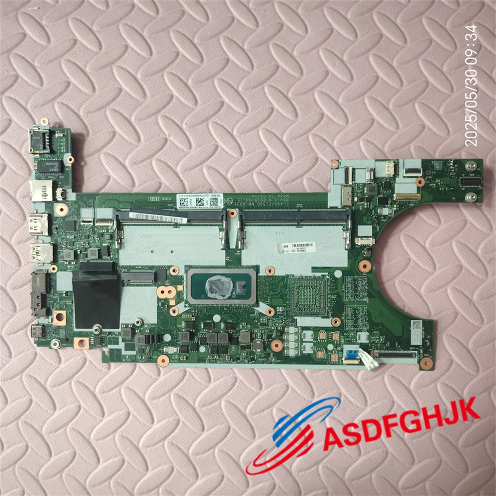 

For Lenovo ThinkPad L590 i5-8265U 1.6GHz UMA Motherboard 02DM162 NM-B931 TEST OK