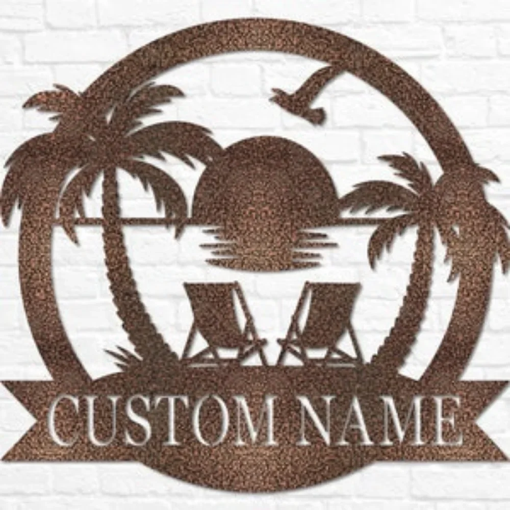 Custom Beach Decor Nautical Lake House Summer Sign Metal Coastal Outdoor  Beach Monogram Coastal Delight Marker halloween masks