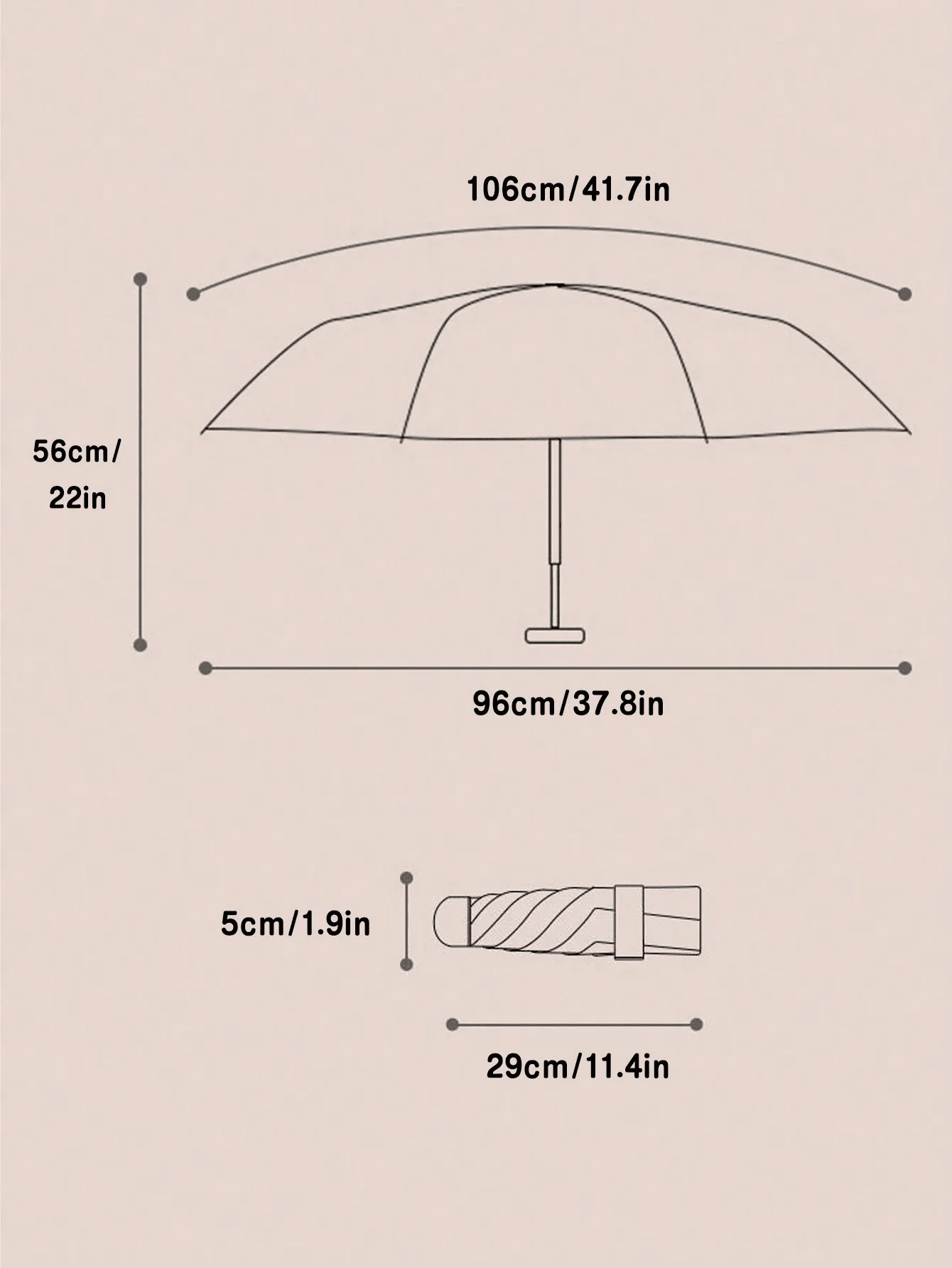 Cute Strawberry Pattern Folding Umbrella with High Density Waterproof Fabric Travel Umbrella