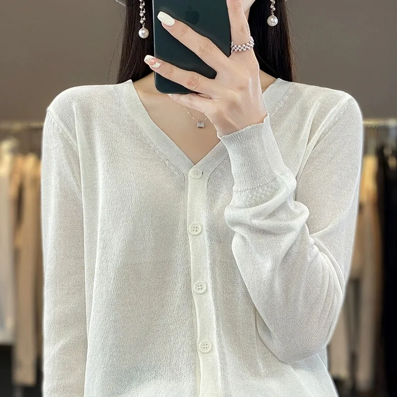 

Защита от солнца, льняной вязаный кардиган, тонкий весенне-летний двусторонний шил, кондиционер irt с ремешком, трикотажная верхняя одежда