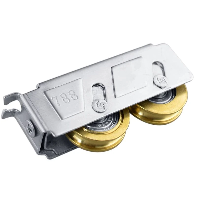 757-T Stainless Steel Sliding Door Plastic Steel Window Pulley Aluminum Alloy Glass Brass Wheel Muted Roller House Hardware