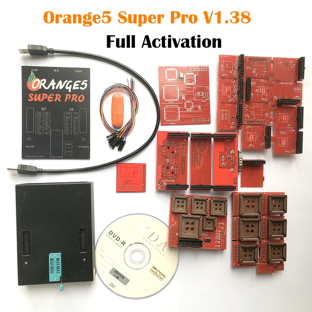 V1.42 Orange5 Super Plus Full Actived V1.38 Programming Tools Orange 5 Car ECU Programmer Airb-ag Dash Activated Key Prog