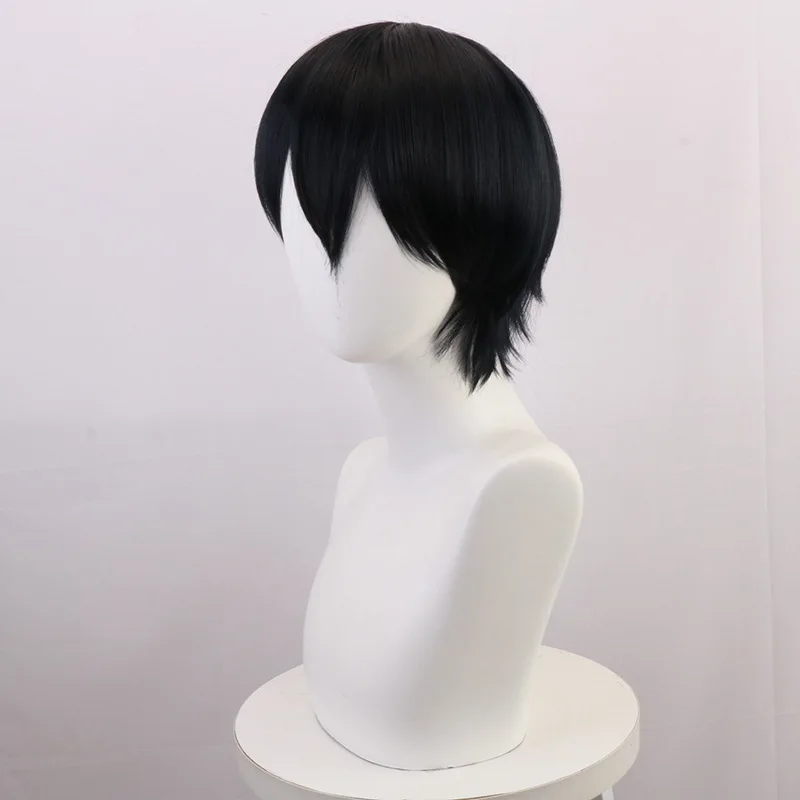 Volleyball Jungen, Imaishi Hio Cosplay Perücke, Hochtemperatur-Seidenhersteller Großhandel Herren kurze Perücke für Cosplay