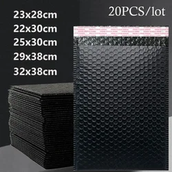 20 pçs bolha mailers preto espuma envelope sacos auto selo mailer envelopes acolchoados saco bolha mailing saco pacotes de envio saco