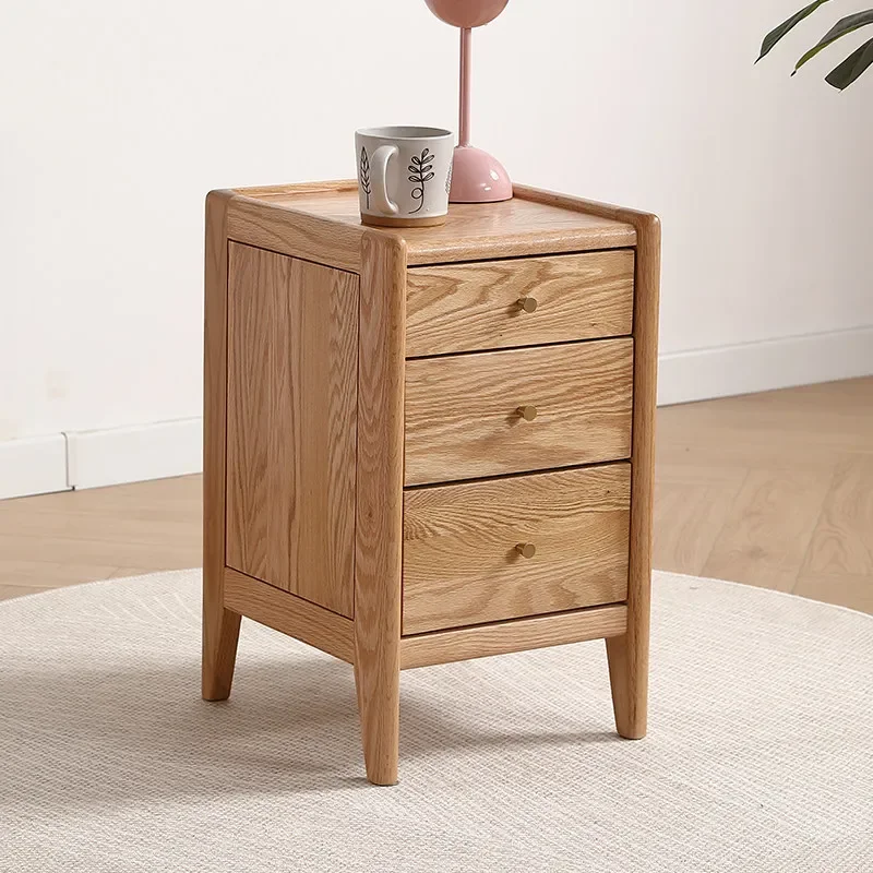 All solid wood narrow bedside tables modern minimalist bedside tables cabinets bedroom complete storage cabinets