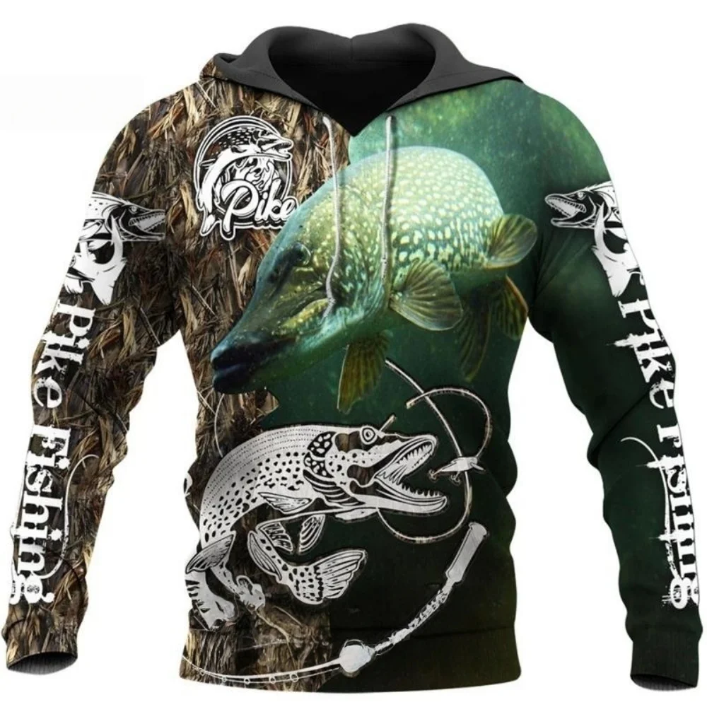 

Spring Hoodie Man Hooded Fishing Sweatshirt Long Sleeve Men's Hoodies 3D Printing Tracksuits Man Oversize Clothes for Man Hoodie