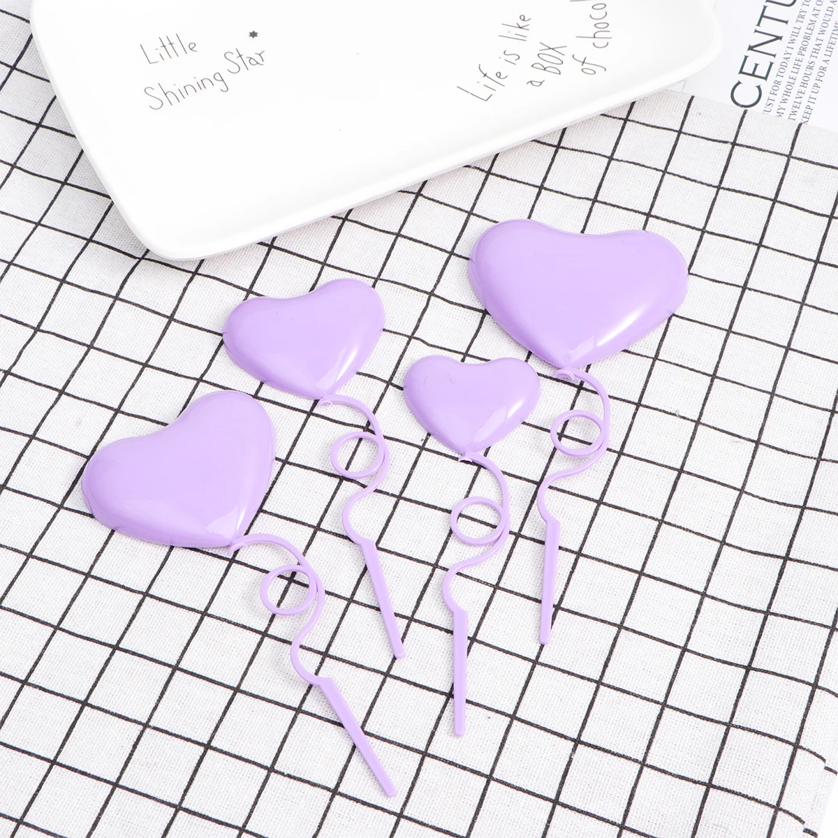 

40 Pcs Shaped Cake Picks Dessert Topper Cupcake Decor Birthday Party Birthday Cake Picks Supplies Celebration Accessories