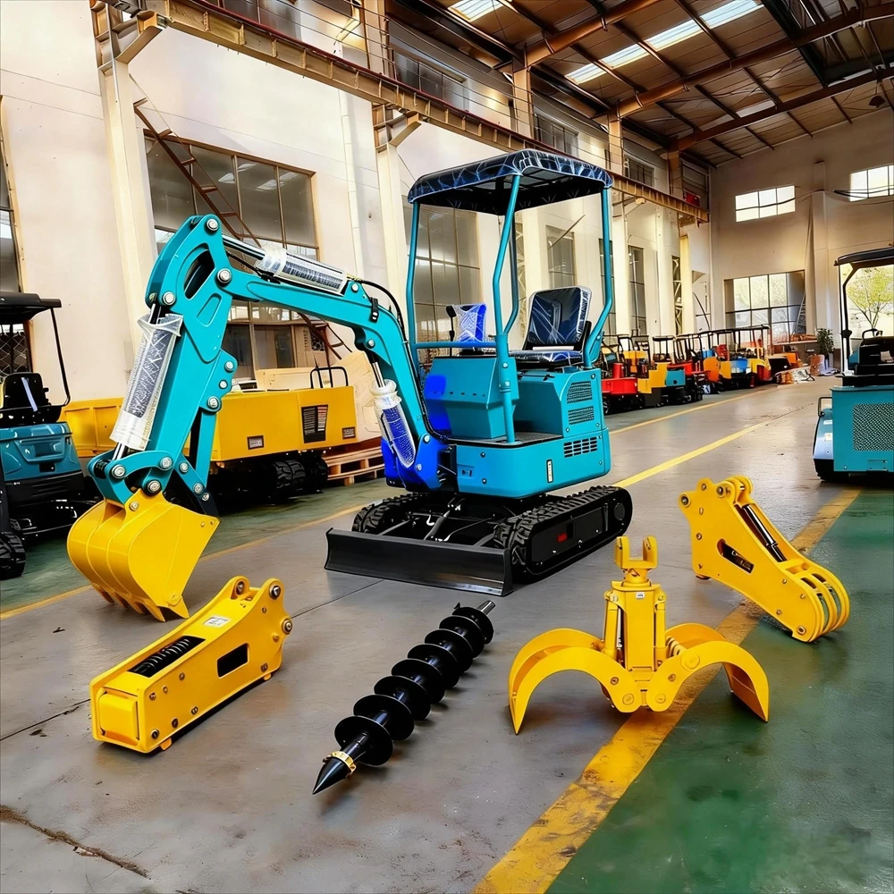 

Factory Direct Mini Excavator 0.8Ton 1.8Ton 3.0Ton Construction Mini Diggers EPA Euro 5 Diesel Agricultural Tools