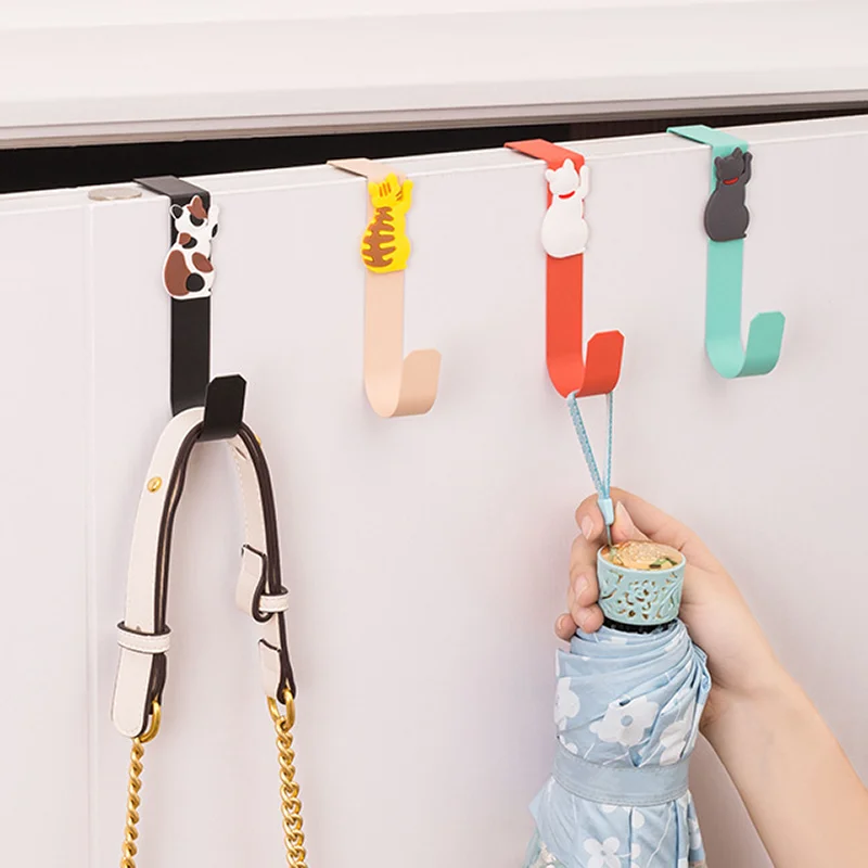 Over-the-Door Hook Closet Storage Rack No-Drill Bedroom Coat And Hat Hooks Door-Mounted Clothes Organizer for Bedroom