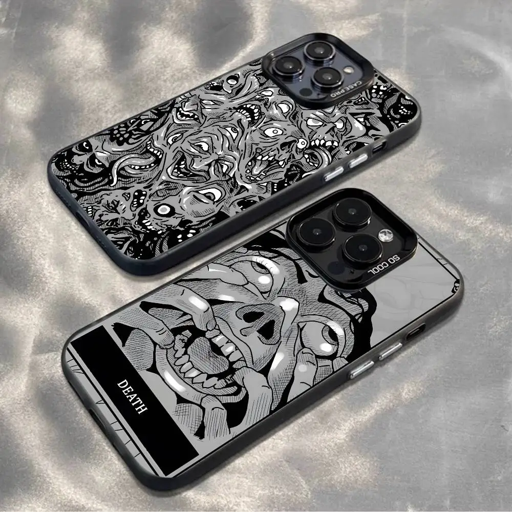 

Phasmophobia Tarot Cards Phone Case For iPhone 16,15,14,13,12,11,Mini,Pro,MAX,plus,Black Matte Shockproof Cover