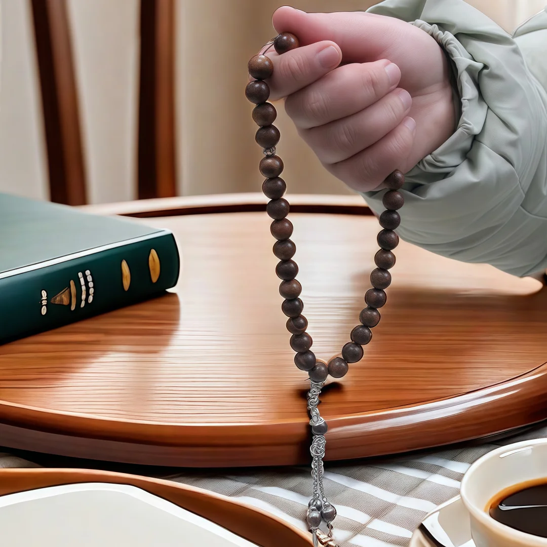 10 مللي متر 33 سبحة صلاة سوار الإسلامية مسلم الصلاة التأمل خشب الصندل دالبيرجيا odorifera سبحة صلاة للنساء الرجال