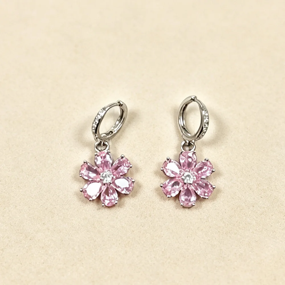 Mixed Style Women Dangle Stud Hoop Earrings Set, Silver‑Tone Gold‑Tone Assorted Crystal Gem Fashion Drop Earrings Jewelry Gift