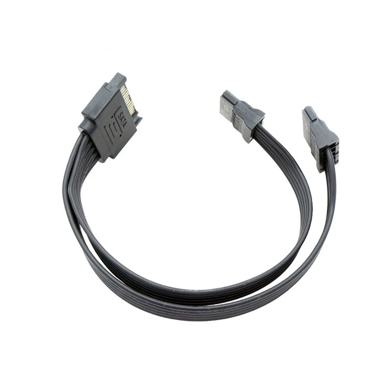 

32cm 5-bit Line Sata1 Point 2 Power Cord 15pin Male To Female 1 Drag 2 Sata Hard Disk Power Supply Line Serial Port