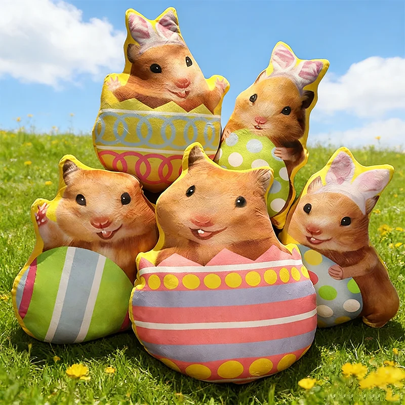 

Мягкая плюшевая игрушка-кролик Кавайи 35 см, мультяшный кролик-зверёк, креативная игрушка для сна, детский праздничный пасхальный подарок