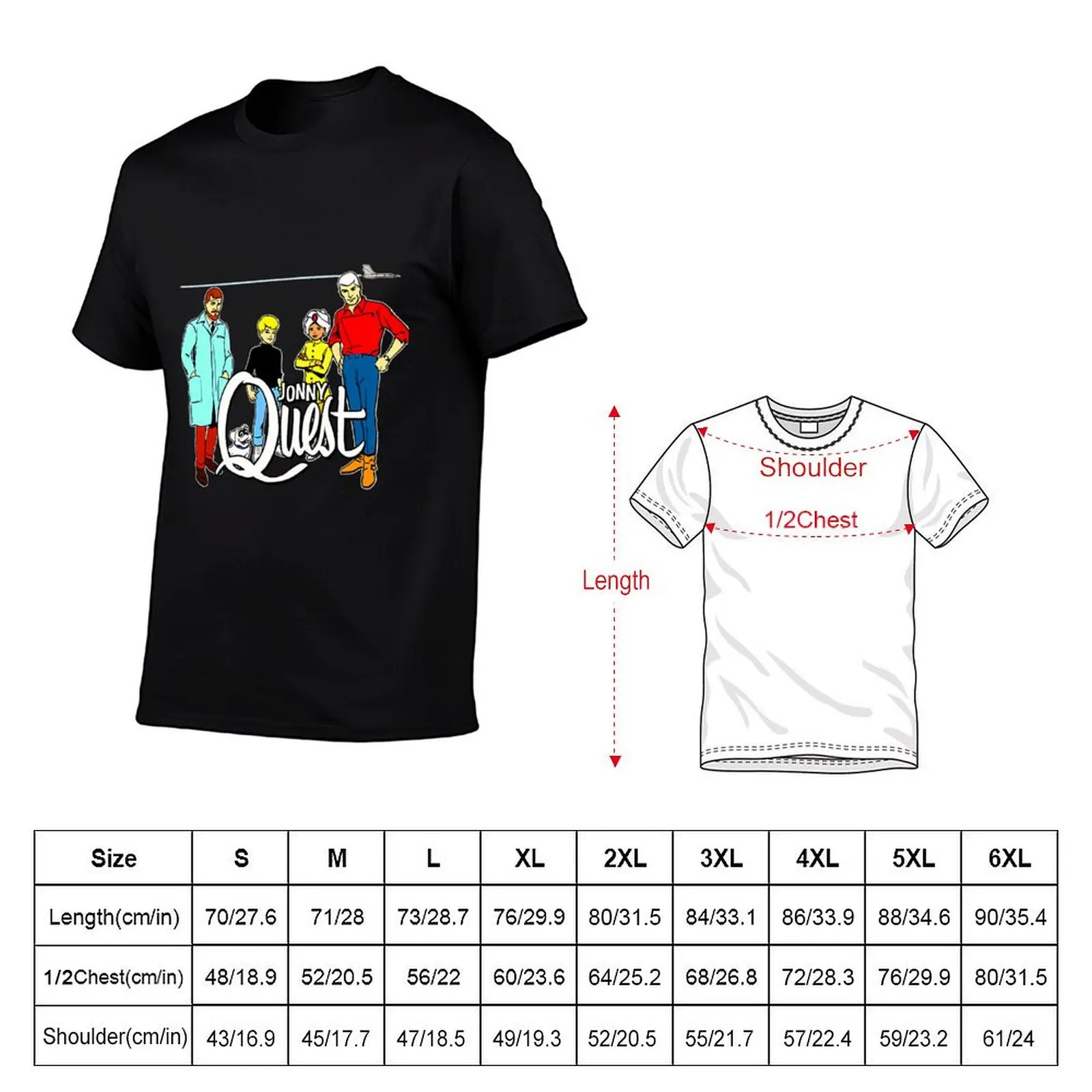 Jonny Quest, non-distressed T-Shirt man t shirt designer man t shirt summer t shirt men 100% cotton luxury brand T-Shirt