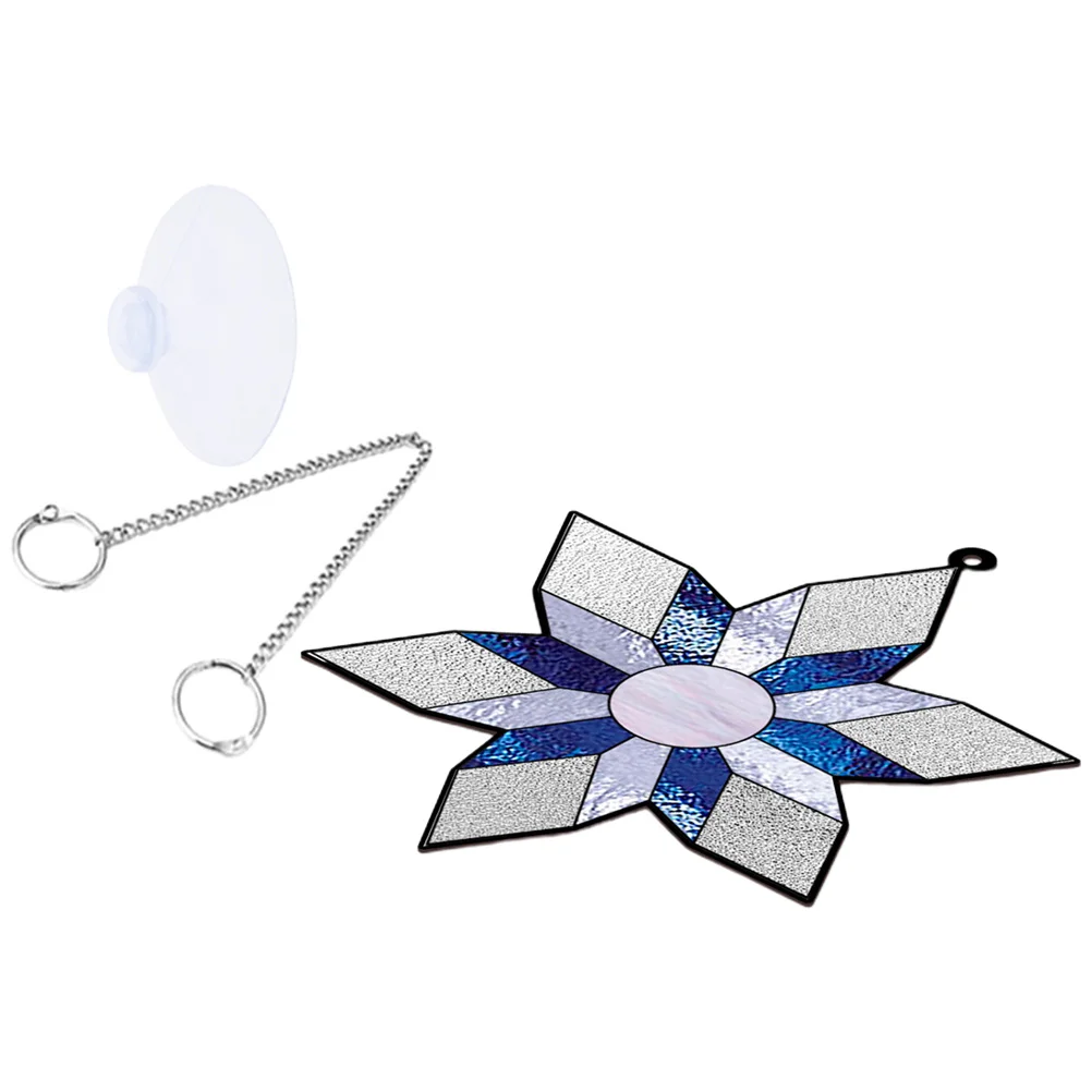 

Double-Sided Acrylic Christmas Tree Snowflake Hanging Decoration Window Porch Ornament Xmas Snowflake Hanging Ornament Christmas