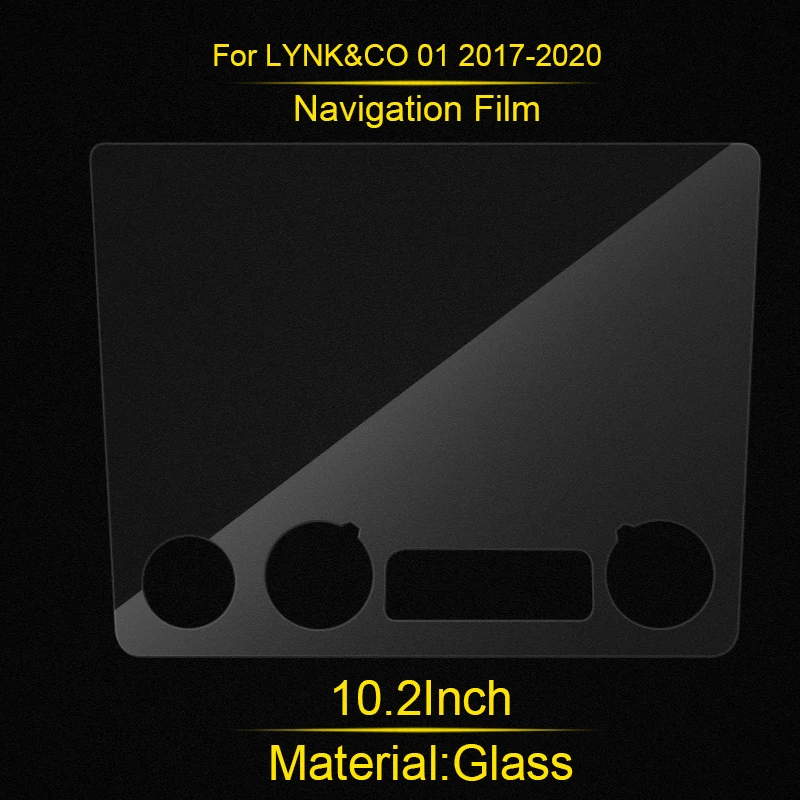 

For LYNK&CO 01 2017-Present Car 12.3" Dashboard Display Film 12.7" 10.2"GPS Navigation Screen Protect Film Glass Auto Accessory