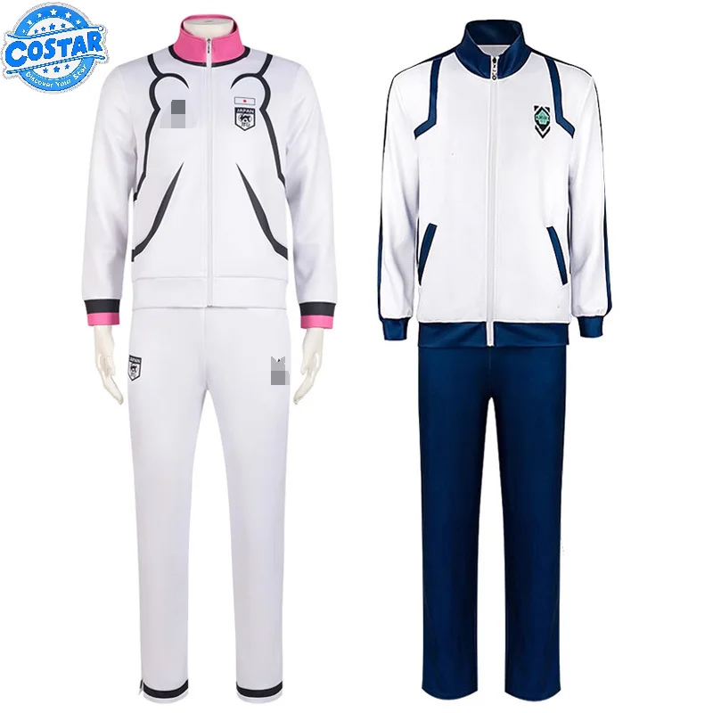 

Blue Lock Anime Clothes Isagi Yoichi Cosplay Costumes Tracksuit Gym Suit Wig Set Halloween Party Outfit for Men Women Customized