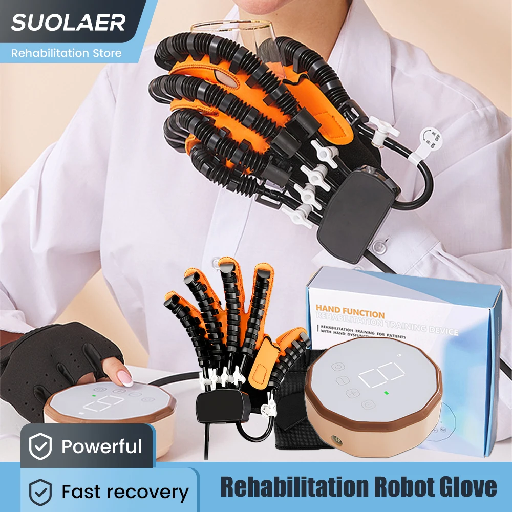 Finger Rehabilitation Robot Gloves Hemiplegia Hand Physiotherapy Device Stroke Recovery Glove Cerebral Infarction Training Tool