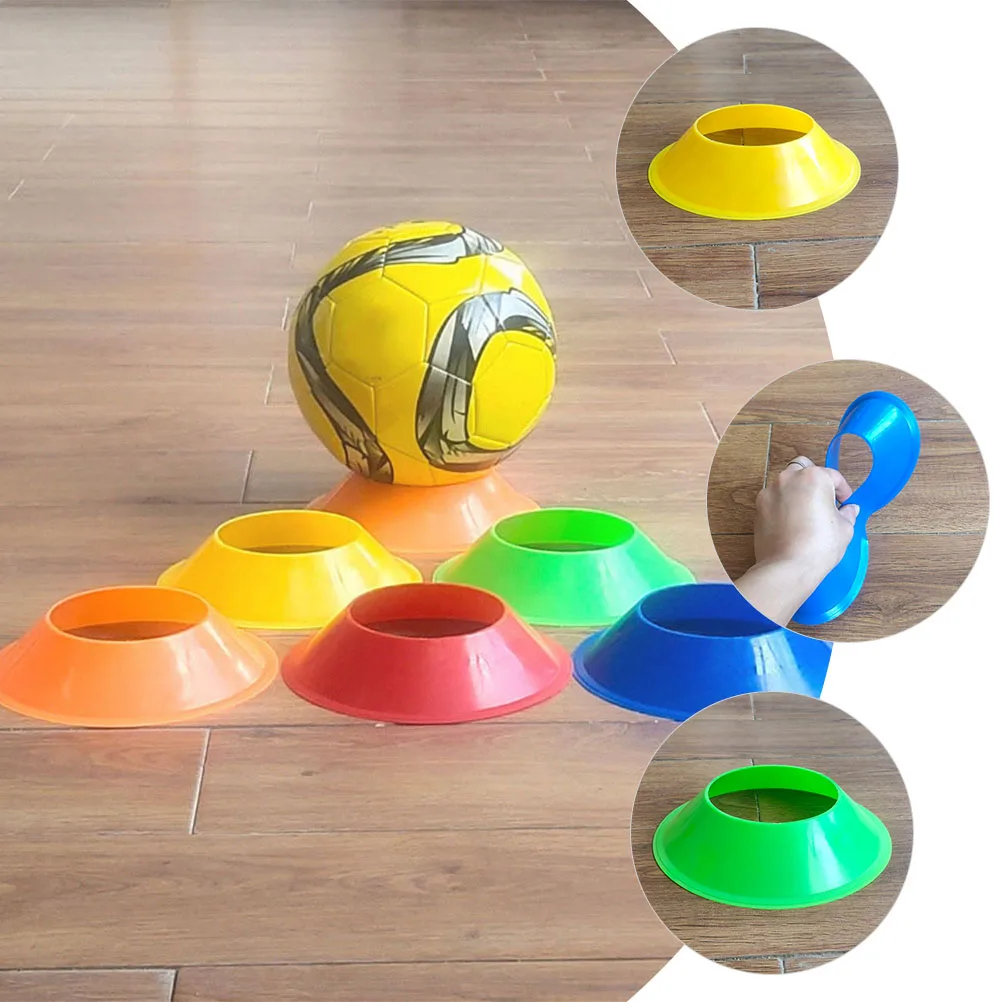10 Uds conos de Entrenamiento de fútbol discos de fútbol Material PE rojo verde naranja equipo deportivo agilidad para obstáculos
