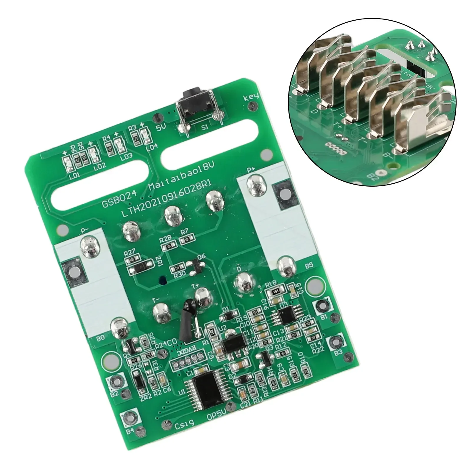 Charging Protection Circuit Board PCB Board For Metabo 18V Lithium Battery Rack Componentwithout Battery Core Power Tool