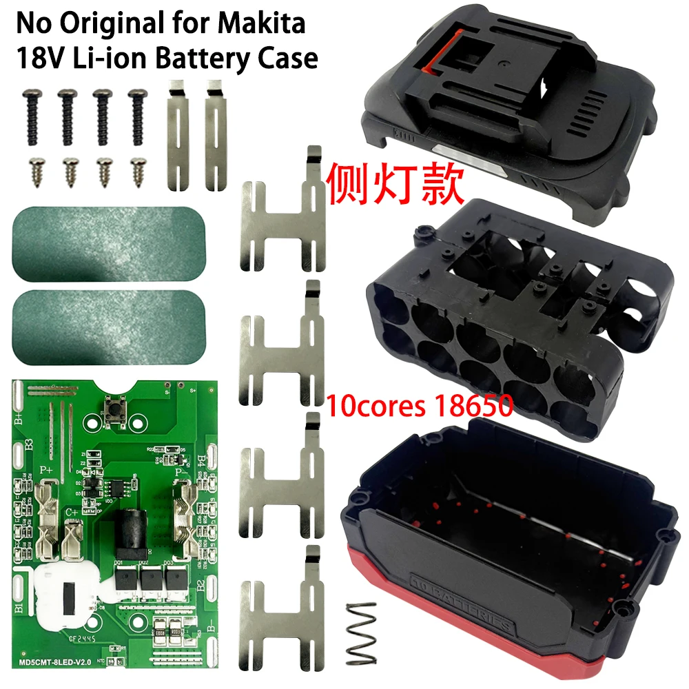 10 ядер 18650 без оригинального чехла для литиевой батареи Makita 18 В, защитная печатная плата PCBA Lomvum Zhipu Hongsong, корпуса 10 ядер 18650 без оригинального чехла для литиевой батареи Makita 18 В, защитная печатная плата PCBA Lomvum Zhipu Hongsong, корпуса