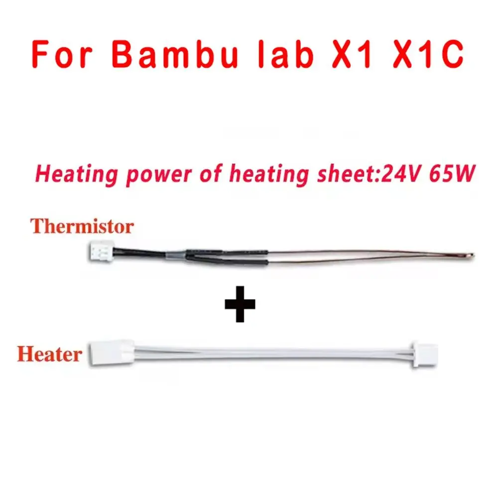 Cabezal de impresión de extremo caliente mejorado V2.0, boquilla termistor de acero endurecido, piezas de impresión 3D negras Hotend para la serie Bambu Lab X1/P1