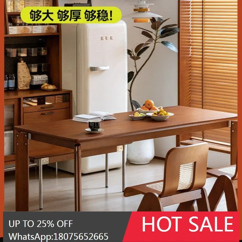 

SGF Nordic Solid Wood Thickened Dining Table Vintage Dining Table Workbench