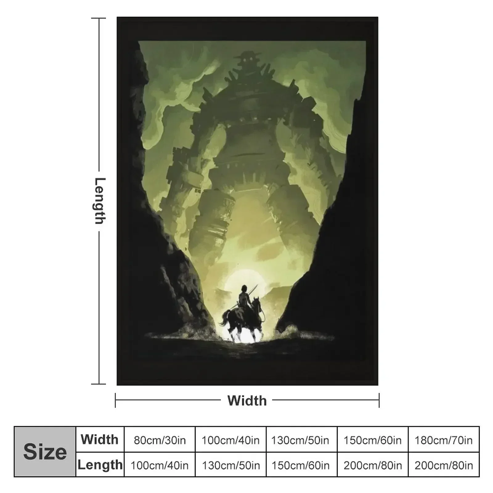 Shadow Of The Colossus Throw Blanket Extra Large Throw christmas decoration Warm Sofa Blankets