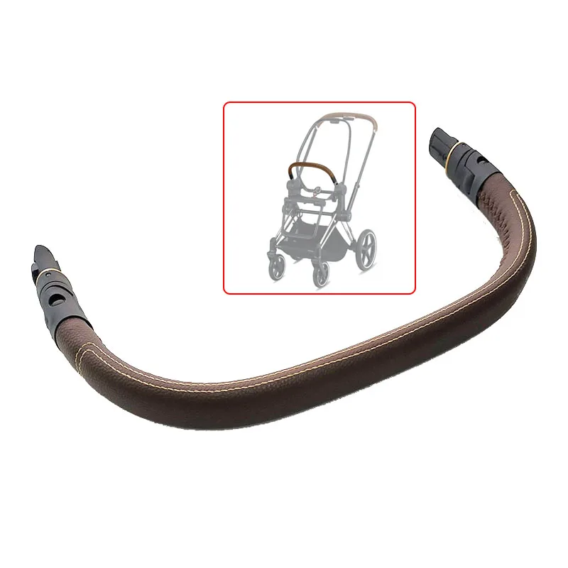 Stroller Armrest For Cybex Priam 3/4 2019-2024 Pushchair Guardrail Buggy Bumper Bar Carriage Fence With Leather Baby Accessories