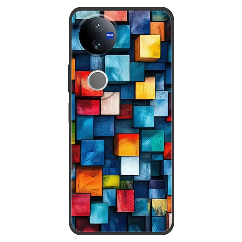 ل VIVO V50 5G V50 لايت النسخة العالمية حافظة فاخرة الهاتف السيليكون واقية الغطاء الخلفي ل VIVO V50 حالات للصدمات كابا شل #2