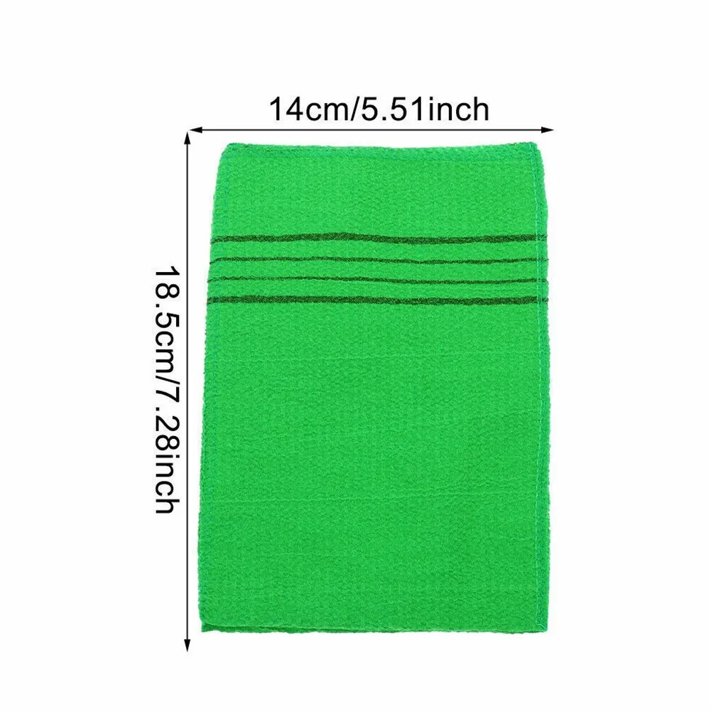 5Pcs Exfoliating Bath Towel 14*18.5cm Body Scrub Shower Soft Towels Washcloth Portable For Adults Coarse Grain Brushes