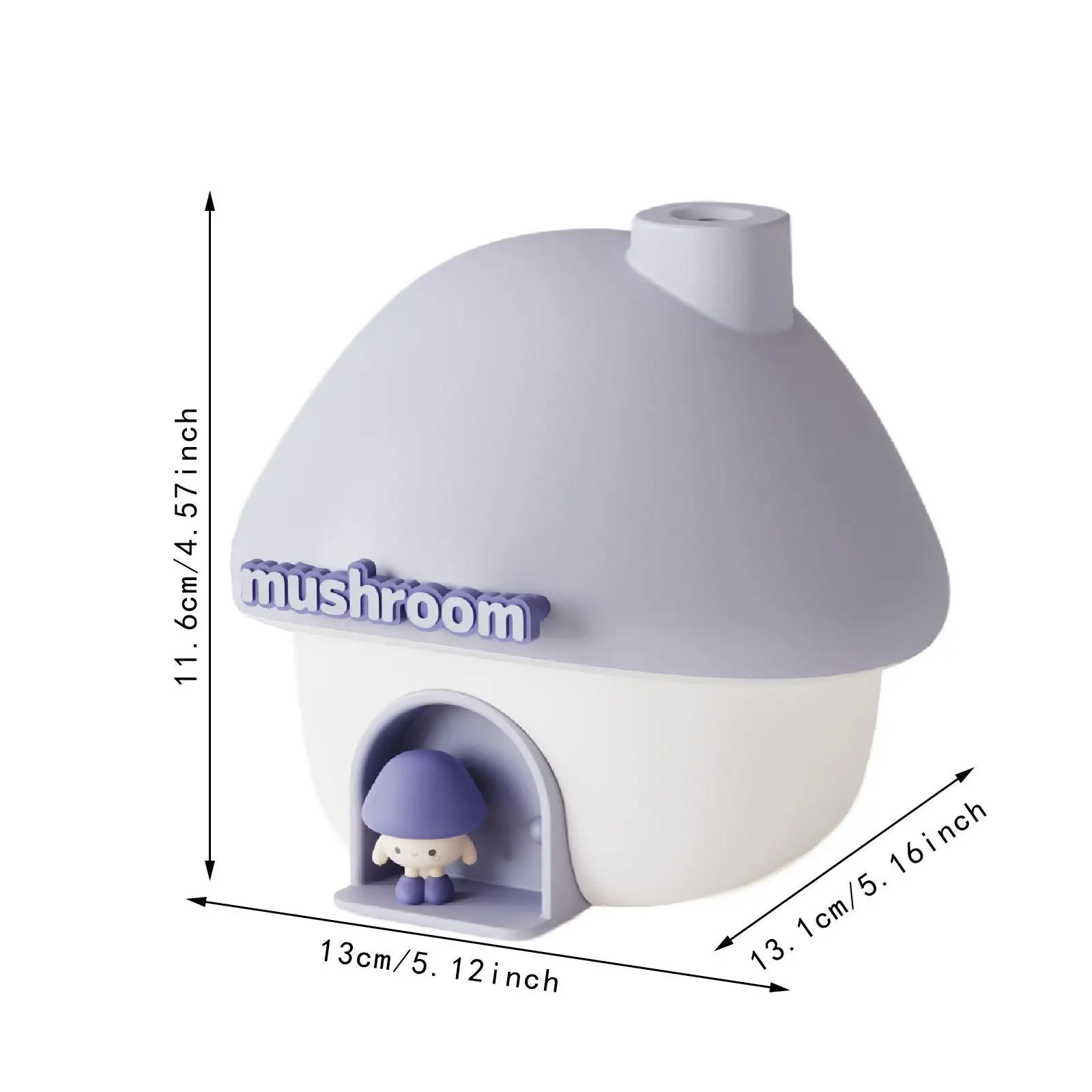 Mushroom House Humidifier Lamp Essential Oil Diffuser for Office Study Room