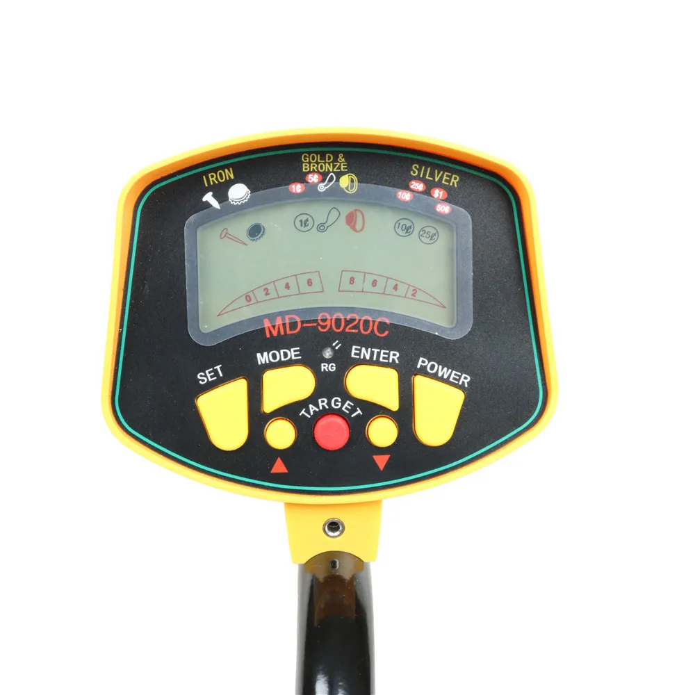 Professional Metal Detector MD-9020C Powerful Gold Pinpointer Iron Silver Bronze Finder Machine