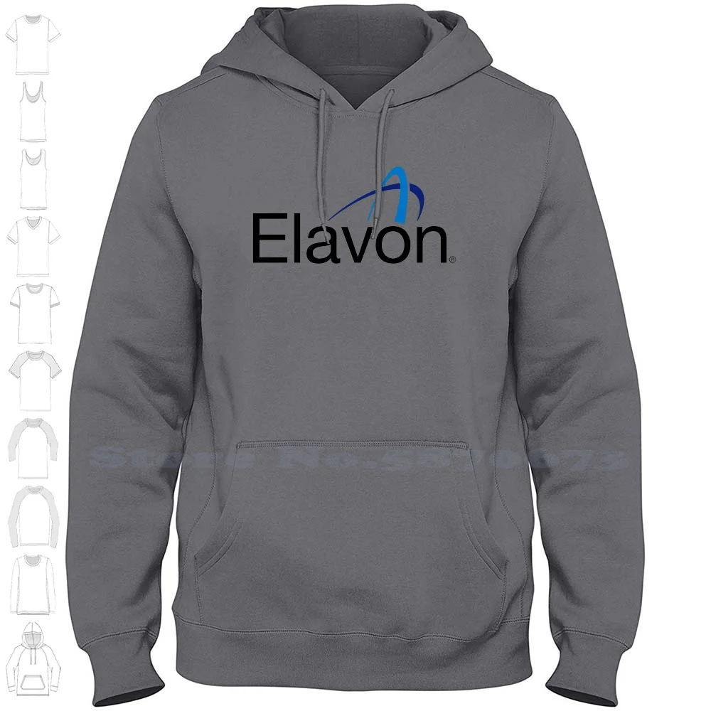 Elavon Logo High-quality Hoodie 100% Cotton Sweatshirt