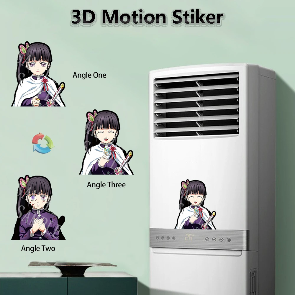 Tsuyuri Kanao Anime Demon Slayer 3D Motion Sticker Cartoon Decals for Cars,Laptop, Refrigerator, Motorcycles,Aircondition,Etc.