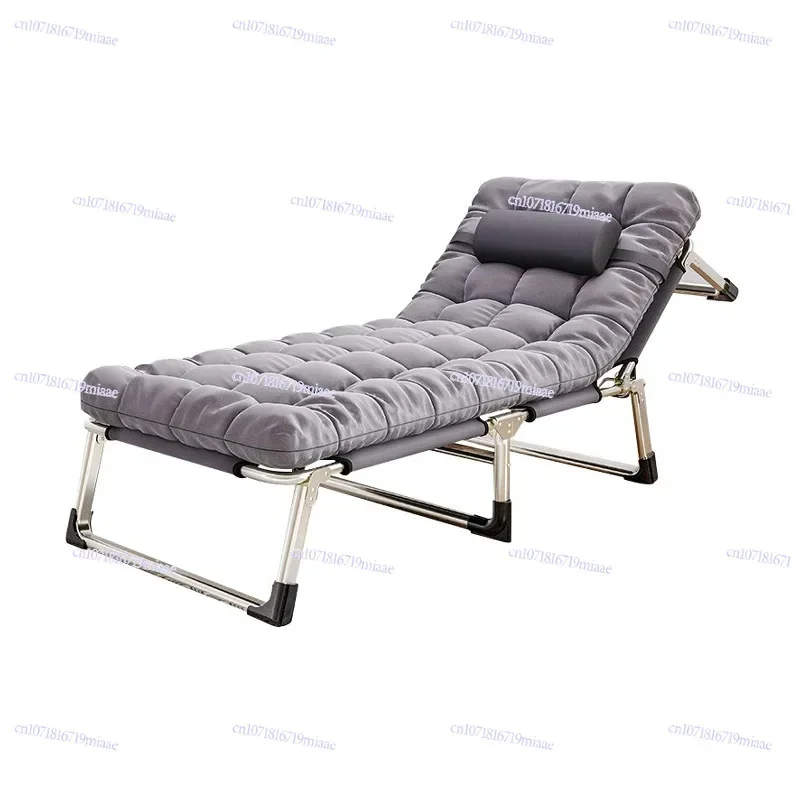 Folding, single bed, multi-function office nap lounge chair escort camp bed