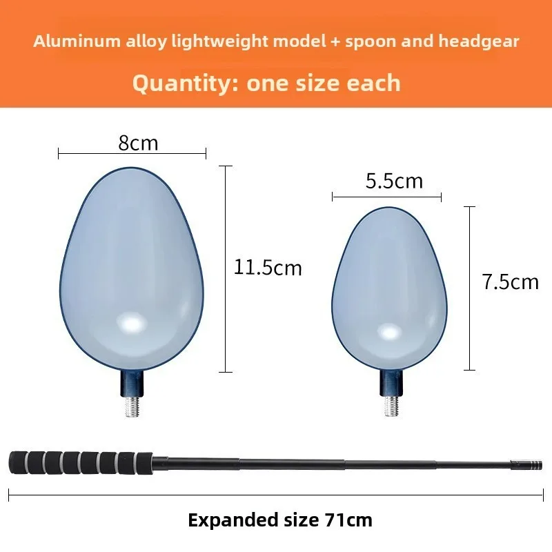 

Telescopic Fishing Spoon for Long-range Baiting Stainless Steel Detachable Fishing Equipment for Sea Fishing Baiting Spoon