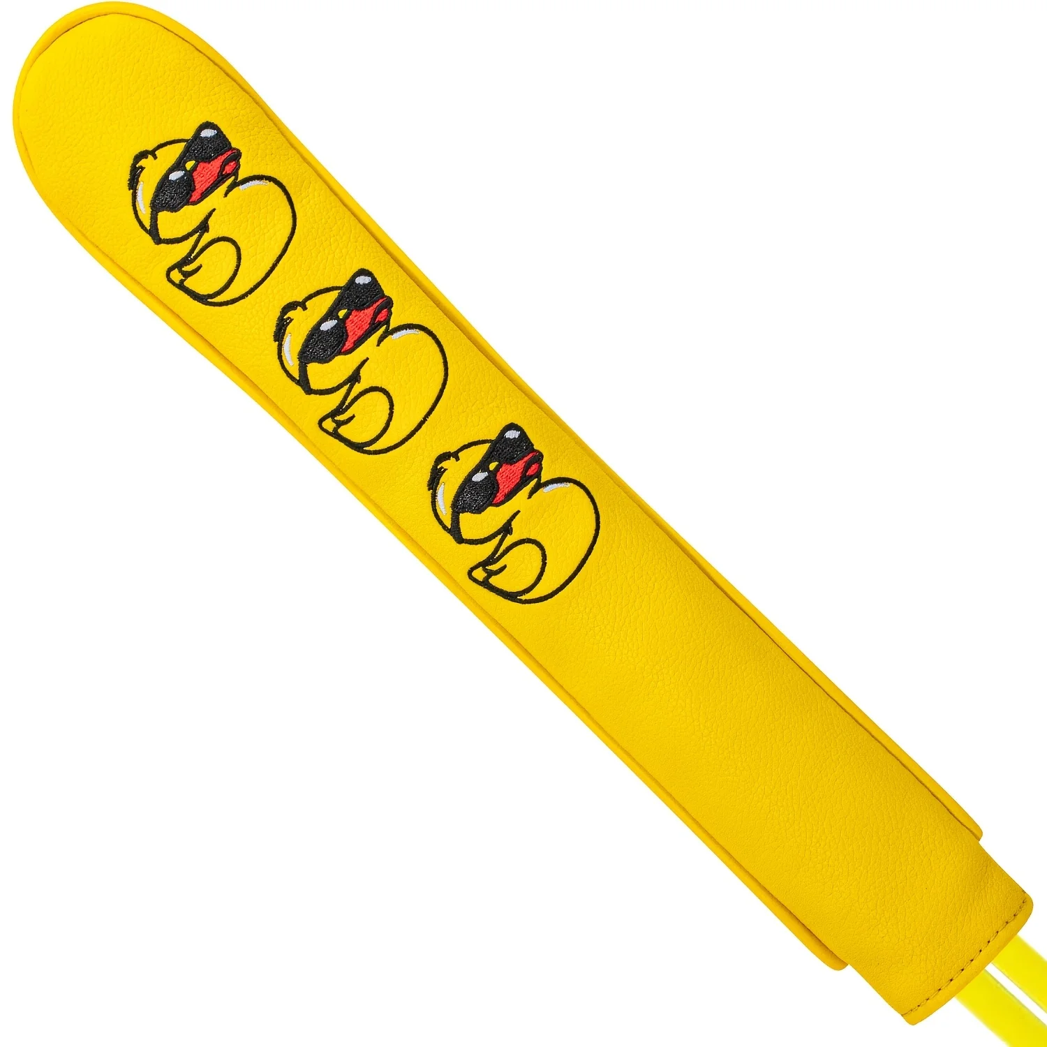 1pc Duck-Shaped Golf Club Head Cover with Directional Stick - Yellow Protective Head Suitable for Practice, Tournaments