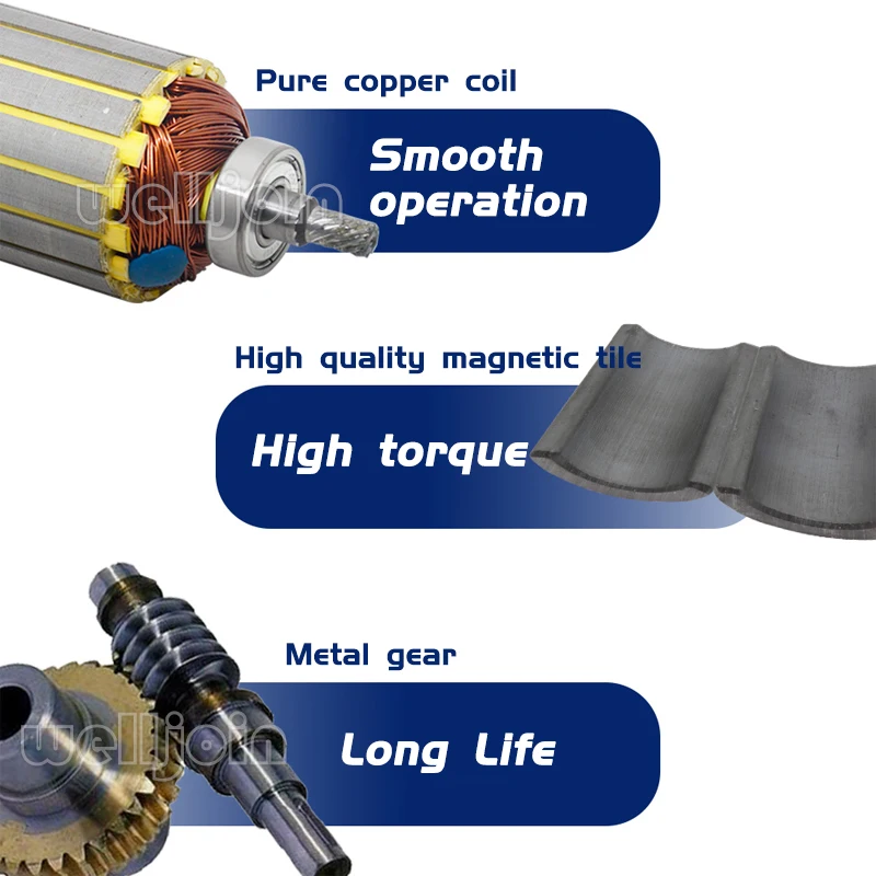 Imagem -05 - Motor da Engrenagem do Verme do Torque Alto 5d300gd-rv40 Dc12v 24v 300w 9a Chegada Nova 1800r Min