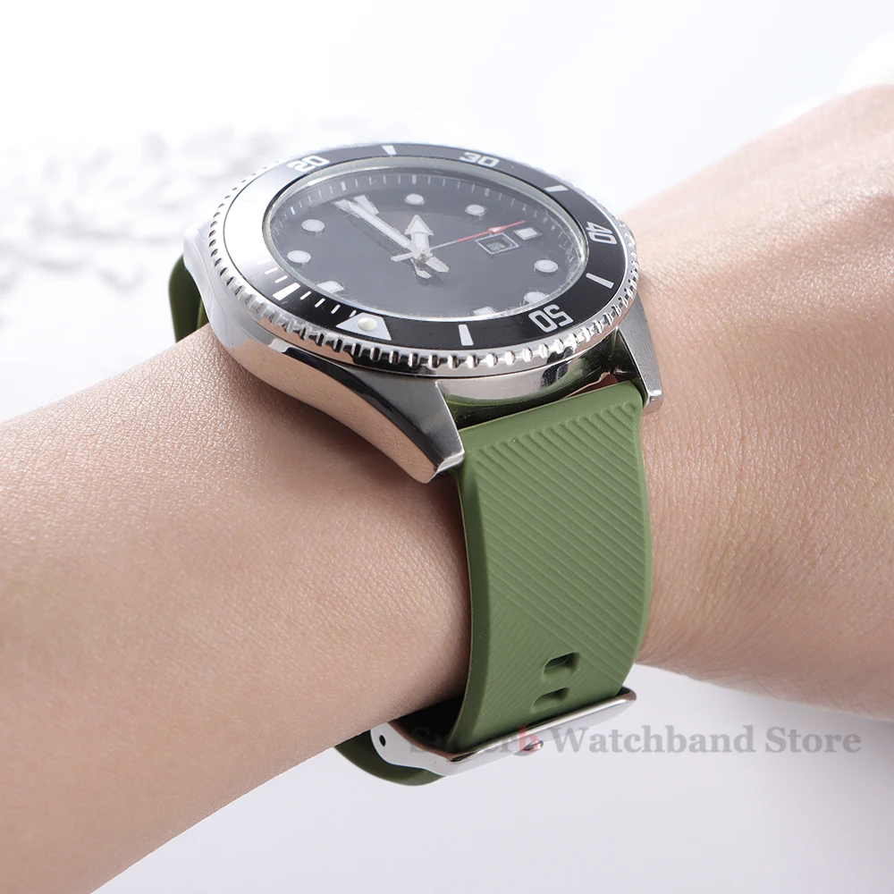 Pulseira de relógio de silicone para samsung galaxy3 4 5 pulseira de liberação rápida para huawei gt2/3 pulseira esportiva macia 18mm 19mm 20mm 21mm 22mm