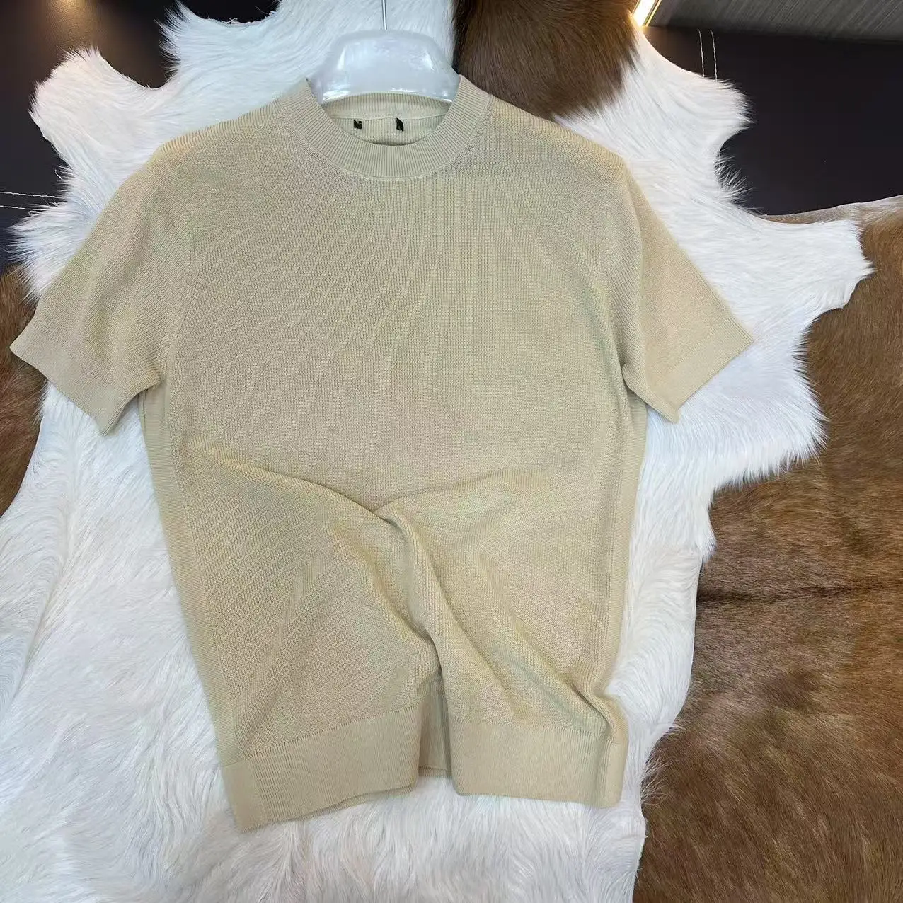 

Вязаный круглый свитер Ne, мужской Long Sve, удобный крой, повседневный, весенний, необычный, молодежный, модный