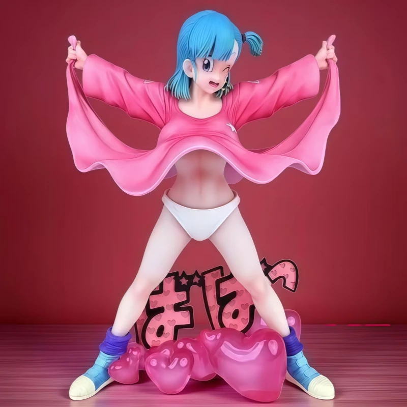 figurine-dragon-ball-24-18cm-mignonne-style-dessin-anime-bulma-gk-modele-de-jeune-fille-elegante-ornement-decoratif-pour-chambre-jouet-de-collection