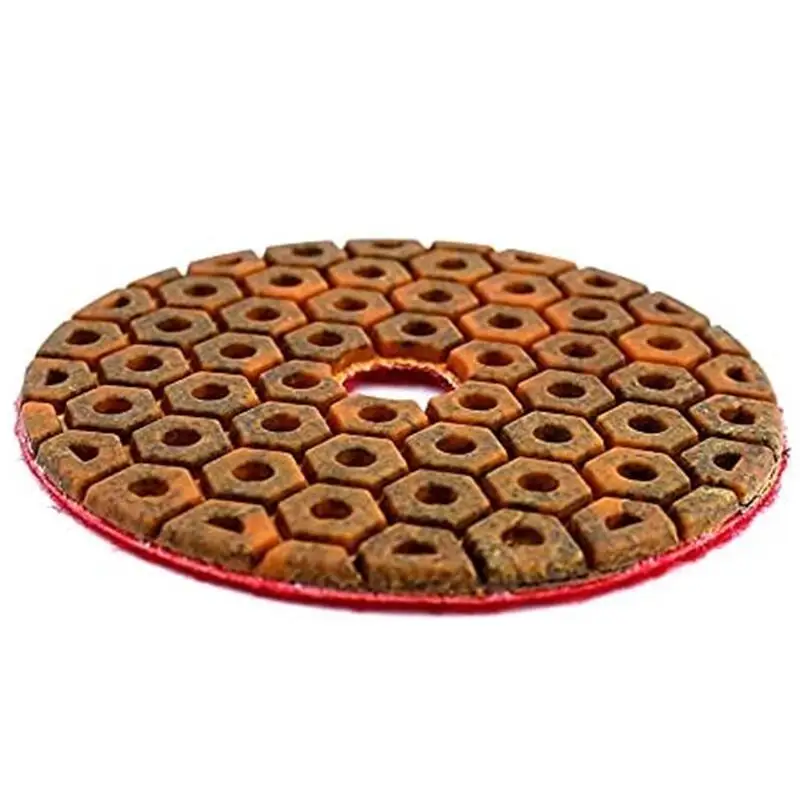 4PCS 4Inch 100mm Wet Metal Diamond Polishing Pads Sanding Disc for Concrete Granite Marble Stone Floor Grinding Wheel Discs