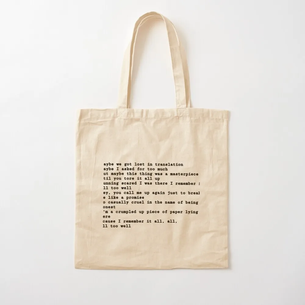 

All Too Well Bridge Tote Bag Women's beach bags Beach bag