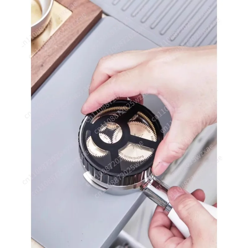 Apollo Planetary Gear Coffee Distribution Tool Espresso Equipment Disperses Clumps 58mm Lelit coffee distributor WDT tool BB