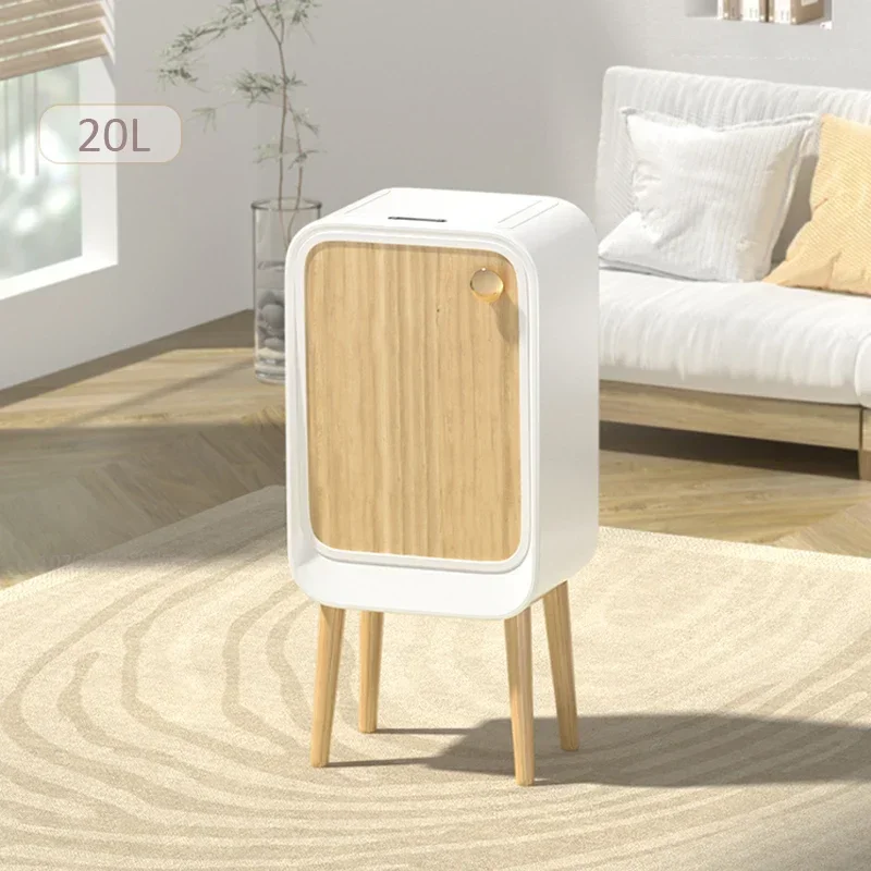 Trash Can Dispenser for Kitchen Bedroom Living Room Office With High Leg Wastebasket Automatic Sensor Smart Dustbin 20L