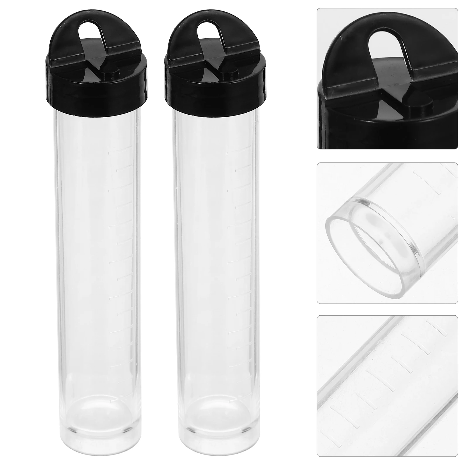 

12Pcs Clear Plastic Small Test Tubes Leak Proof Liquid Sampling Vials Durable Laboratory Sample Containers Small Vials