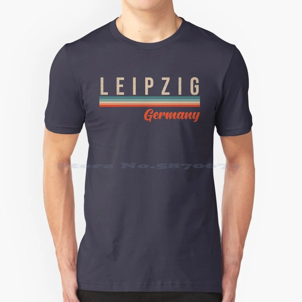 Leipzig T Shirt 100% Cotton Tee Leipziger Germany Retro City Outfit Fashion Motif Souvenir Cool