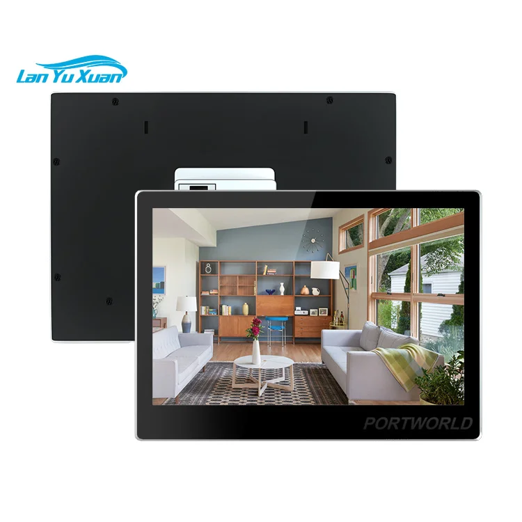 2023 Portworld ODM/OEM 10.1 Inch 500 Nits Android 11 RK3566 2GB+32GB Touch Screen Smart Home Panel